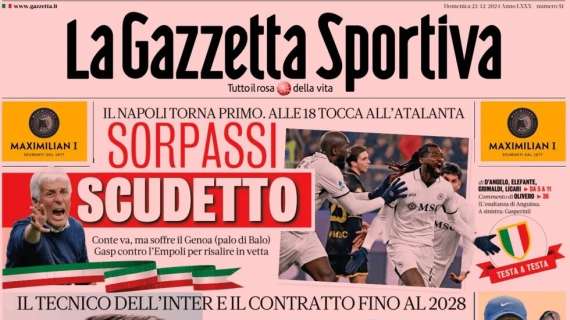 gazzetta-dello-sport:-“sorpassi-scudetto,-il-napoli-torna-primo”