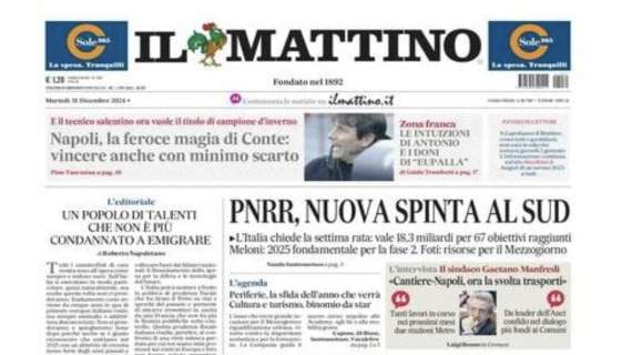 il-mattino:-“napoli,-la-feroce-magia-di-conte:-vincere-anche-con-minimo-scarto”