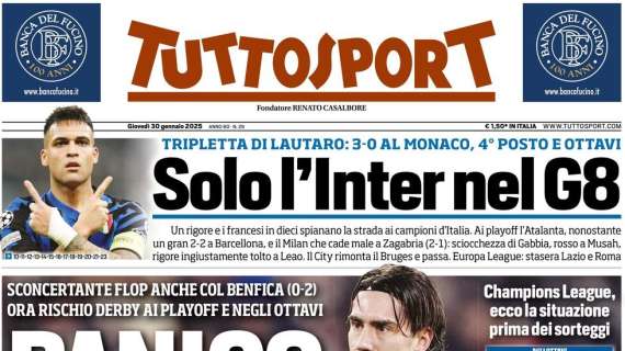 tuttosport:-“panico-juve.-solo-l’inter-agli-ottavi”