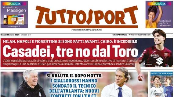 tuttosport:-“napoli,-milan-e-fiorentina-su-casadei:-no-del-torino”