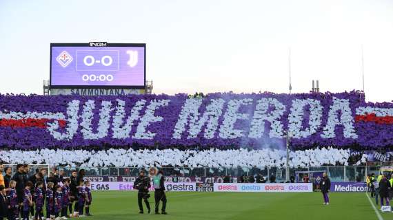 fiorentina-juventus,-“juve-m***a”:-la-coreografia-della-curva-fiesole